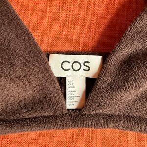 COS Dark Brown Bikini Top